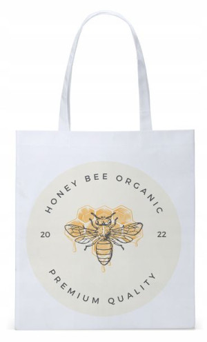 Dla Pszczelarza Na Prezent Torba Eco Biała Shopper