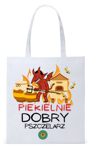 Dla Pszczelarza Na Prezent Torba Eco Biała Shopper