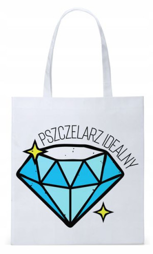 Dla Pszczelarza Na Prezent Torba Eco Biała Shopper