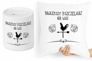 Dla Pszczelarza Zestaw Poduszka + Skarbonka