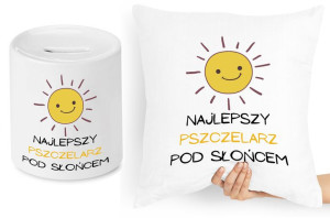 Dla Pszczelarza Zestaw Poduszka + Skarbonka