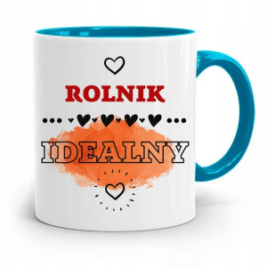 Dla Rolnika Kubek Błękitny Rolnik Idealny Prezent