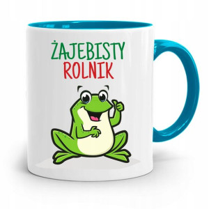 Dla Rolnika Kubek Błękitny Żajebisty Rolnik