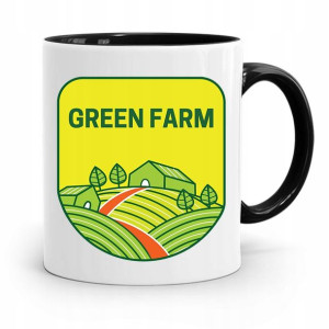 Dla Rolnika Kubek Czarny Green Farm Prezent