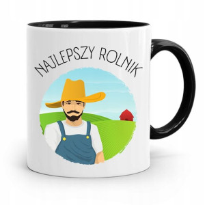 Dla Rolnika Kubek Czarny Najlepszy Rolnik Prezent