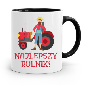 Dla Rolnika Kubek Czarny Najlepszy Rolnik! Prezent
