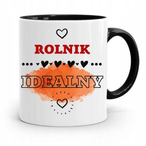 Dla Rolnika Kubek Czarny Rolnik Idealny Prezent