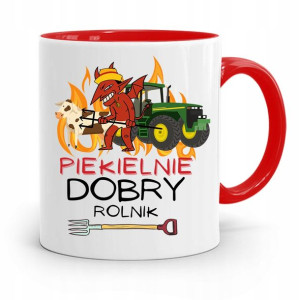Dla Rolnika Kubek Czerwony Piekielnie Dobry Rolnik