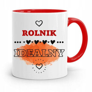 Dla Rolnika Kubek Czerwony Rolnik Idealny Prezent