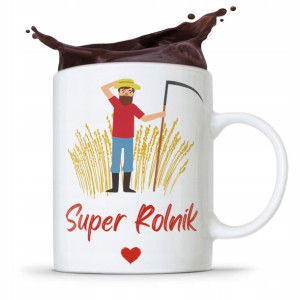 Dla Rolnika Kubek Prezent Super Rolnik Prezent