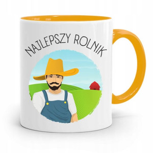 Dla Rolnika Kubek Zółty Najlepszy Rolnik Prezent