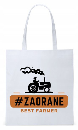 Dla Rolnika Na Prezent Torba Eco Biała Shopper