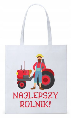Dla Rolnika Na Prezent Torba Eco Biała Shopper