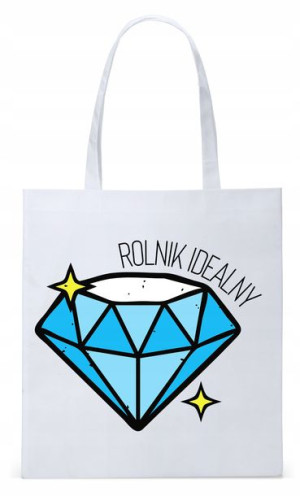 Dla Rolnika Na Prezent Torba Eco Biała Shopper