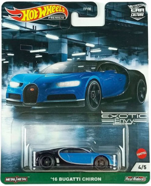 Hot Wheels Premium '16 BUGATTI CHIRON EXOTIC ENVY