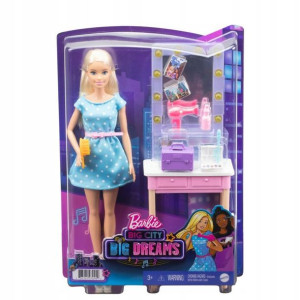 BARBIE Big City Big Dreams Lalka Malibu + Toaletka