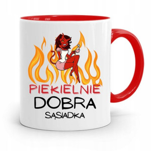 Dla Sąsiada Sąsiadki Kubek Czerwony Na Prezent