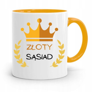 Dla Sąsiada Sąsiadki Kubek Żółty Na Prezent