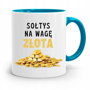 Dla Sołtysa Kubek Błękitny Na Wagę Złota Prezent