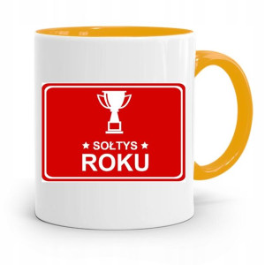 Dla Sołtysa Kubek Żółty Sołtys Roku Prezent