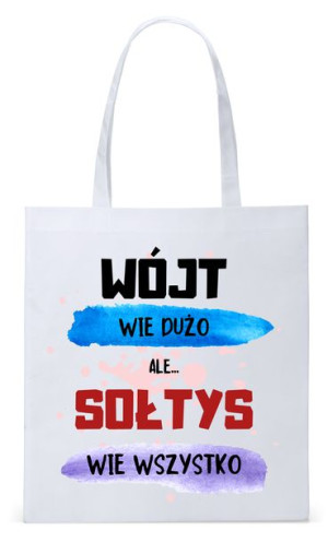 Dla Sołtysa Na Prezent Torba Eco Biała Shopper