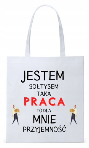 Dla Sołtysa Na Prezent Torba Eco Biała Shopper