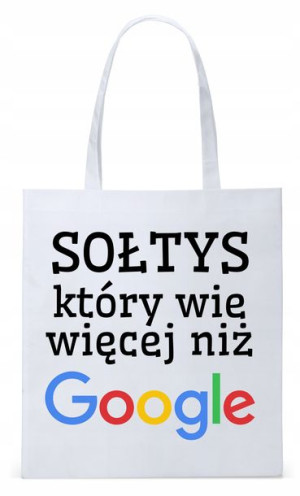 Dla Sołtysa Na Prezent Torba Eco Biała Shopper