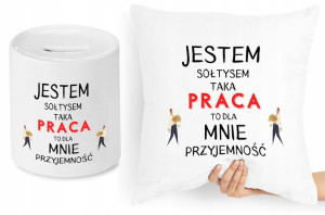 Dla Sołtysa Zestaw Poduszka + Skarbonka Prezent