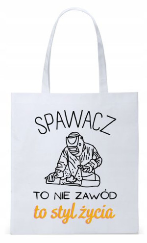 Dla Spawacza Prezent Torba Eco Biała Shopper