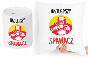 Dla Spawacza Zestaw Poduszka + Skarbonka