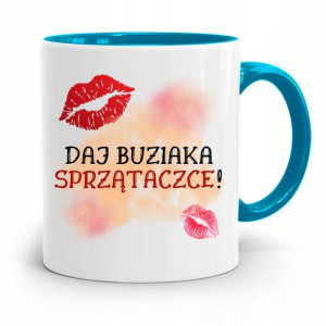 Dla Sprzątaczki Kubek Błękitny Na Prezent Urodziny