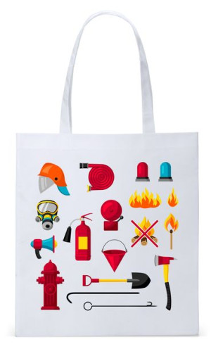 Dla Strażaka Prezent Torba Eco Biała Shopper