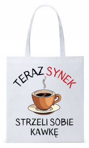 Dla Syna Syneczka Prezent Torba Eco Biała Shopper