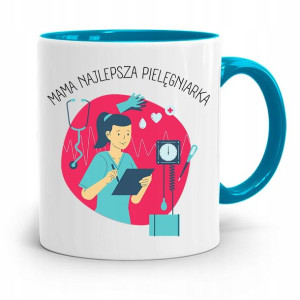 Kubek Błękitny Dla Mamy Mama Pielęgniarka Prezent