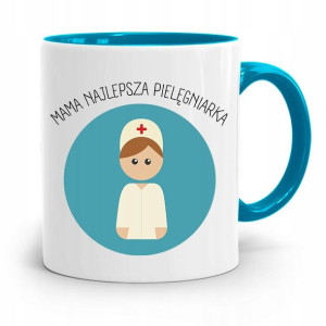 Kubek Błękitny Dla Mamy Mama Pielęgniarka Prezent
