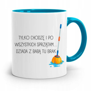 Kubek Błękitny Dla Mamy Matki Dziada Z Baba Brak
