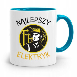 Kubek Błękitny Dla Najlepszego Elektryka Prezent