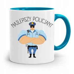 Kubek Błękitny Dla Najlepszego Policjanta Świata