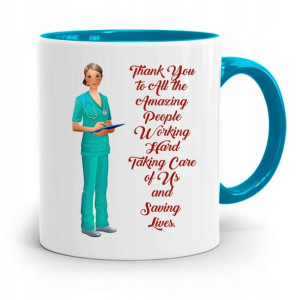 Kubek Błękitny Dla Pielęgniarki Amazing Nurse