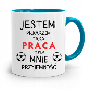 Kubek Błękitny Dla Piłkarza Zawodnika Przyjemność