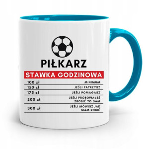 Kubek Błękitny Dla Piłkarza Zawodnika Stawka