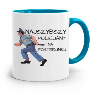 Kubek Błękitny Dla Policjanta Na Posterunku