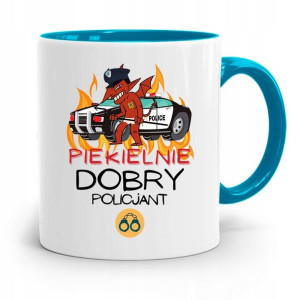 Kubek Błękitny Dla Policjanta Piekielnie Dobry