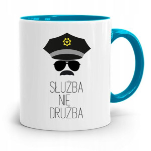 Kubek Błękitny Dla Policjanta Służba Nie Drużna
