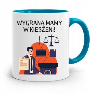 Kubek Błękitny Dla Prawnika Mecenasa Prezent