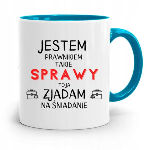 Kubek Błękitny Dla Prawnika Mecenasa Prezent