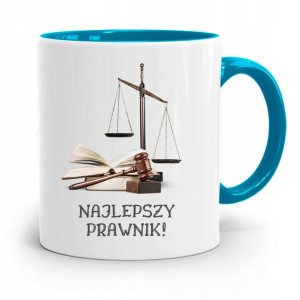 Kubek Błękitny Dla Prawnika Mecenasa Prezent