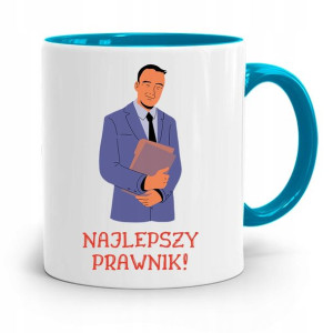 Kubek Błękitny Dla Prawnika Mecenasa Prezent