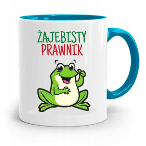 Kubek Błękitny Dla Prawnika Mecenasa Prezent