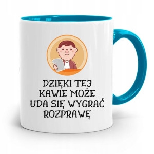 Kubek Błękitny Dla Prawnika Mecenasa Prezent